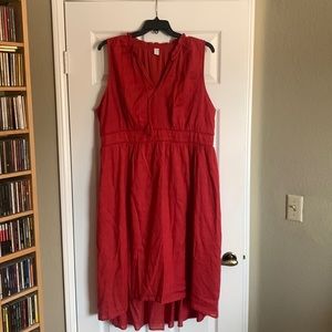 Dark coral dress